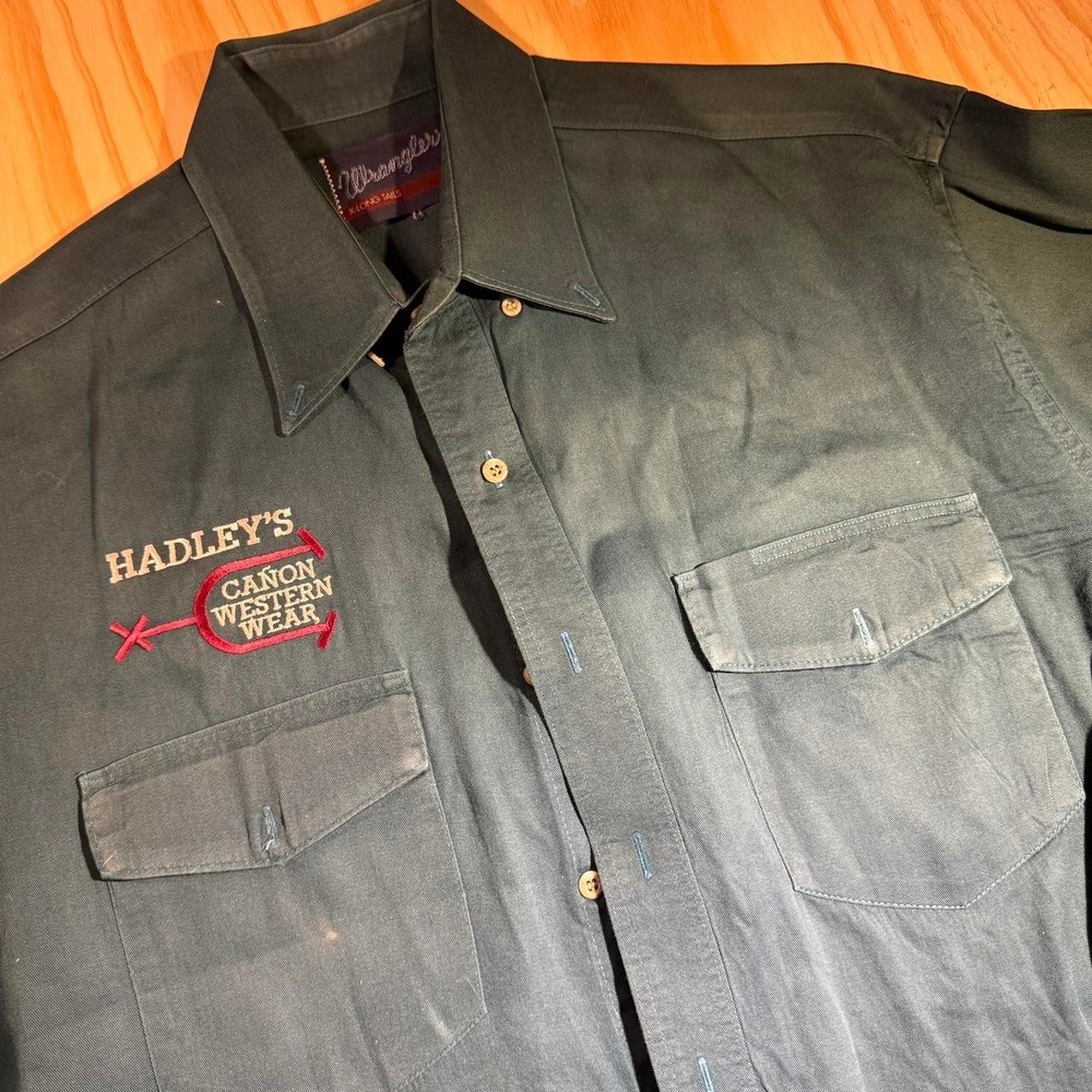 Vintage Wrangler x-Long tails Hadley's Canyon Western Wear button up shirt